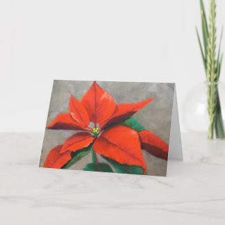 Cartes Pour Fêtes Annuelles Poinsettia Folded Holiday Card