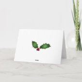 Cartes Pour Fêtes Annuelles Poinsettias blanches (Dos)