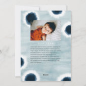 Cartes Pour Fêtes Annuelles Points Indigo (Dos)