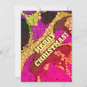 Cartes Pour Fêtes Annuelles Points pointillisés abstraits sans couture cercles