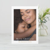 Cartes Pour Fêtes Annuelles Points simples et élégants Photo rouge (Debout devant)