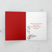 Cartes Pour Fêtes Annuelles Pois de Noël (Intérieur)