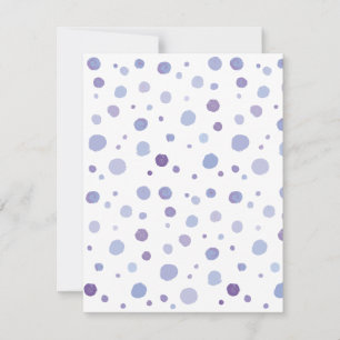 Cartes Pour Fêtes Annuelles pois peint à la main