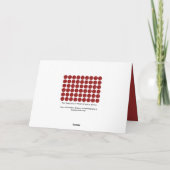 Cartes Pour Fêtes Annuelles Pois rouges en blanc (Dos)