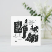 Cartes Pour Fêtes Annuelles Poison pour un Policeman (Debout devant)