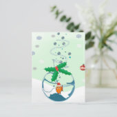 Cartes Pour Fêtes Annuelles Poisson de Noël (Debout devant)