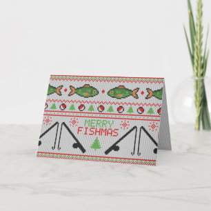 Cartes Pour Fêtes Annuelles Poisson laide de Noël