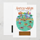 Cartes Pour Fêtes Annuelles Poisson-nouilles américain (Devant / Derrière)