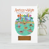 Cartes Pour Fêtes Annuelles Poisson-nouilles américain (Debout devant)