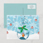 Cartes Pour Fêtes Annuelles Poisson pour animaux de Noël (Devant / Derrière)