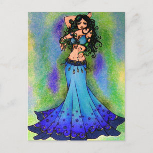 Cartes Pour Fêtes Annuelles Poissons Danseuse Du Ventre Signe Astrologique Dan