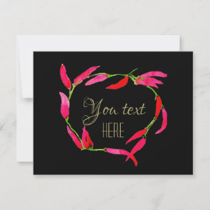 Cartes Pour Fêtes Annuelles Poivrons
