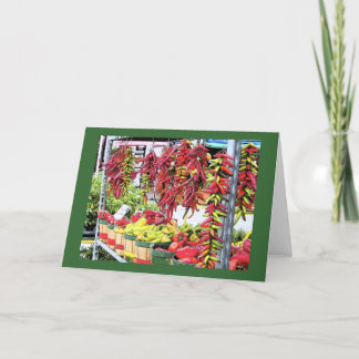 Cartes Pour Fêtes Annuelles Poivrons au marché de serre de Jean, Montréal,