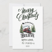 Cartes Pour Fêtes Annuelles Polar Express Christmas (Devant)