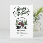 Cartes Pour Fêtes Annuelles Polar Express Christmas (Debout devant)