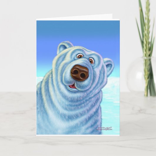 Cartes Pour Fêtes Annuelles polarbear_card (Devant)