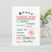 Cartes Pour Fêtes Annuelles Pôle Nord Père Noël Noël personnalisé (Debout devant)