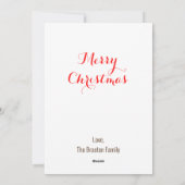 Cartes Pour Fêtes Annuelles Pôle Nord Père Noël Noël personnalisé (Dos)