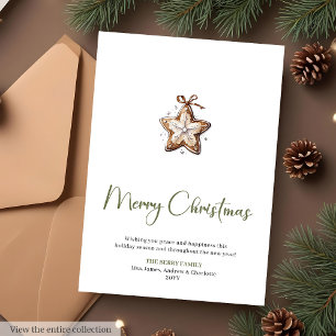 Cartes Pour Fêtes Annuelles Police de caractères de script éditable et cosy Ca