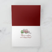 Cartes Pour Fêtes Annuelles Police de script de Noël (Intérieur)