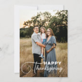 Cartes Pour Fêtes Annuelles Police d'écriture "Joyeuse Action de grâce" , 1 Ph (Devant)