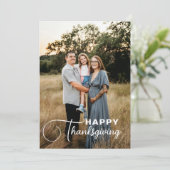 Cartes Pour Fêtes Annuelles Police d'écriture "Joyeuse Action de grâce" , 1 Ph (Debout devant)