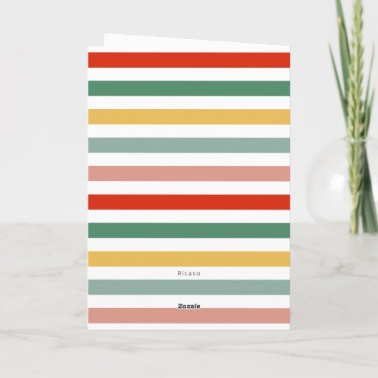 Cartes Pour Fêtes Annuelles Police et texte funky de Noël personnalisés (Dos)