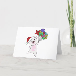 Cartes Pour Fêtes Annuelles Polish Christmas Snow Winter Animals Polar Bears