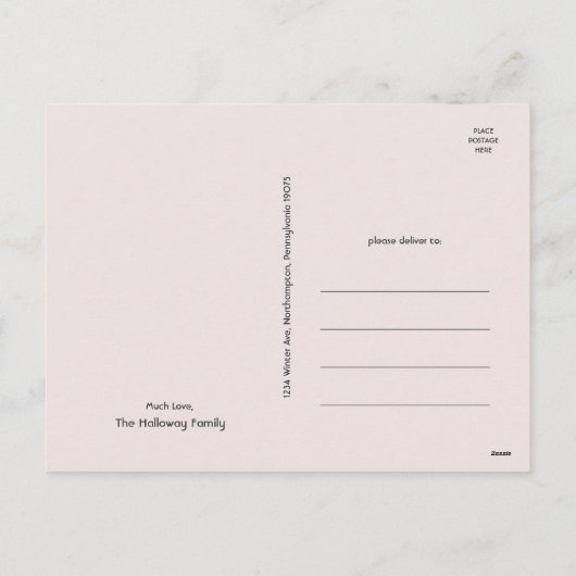 Cartes Pour Fêtes Annuelles Polka Boho vert point Noël Cinq photos (Dos)