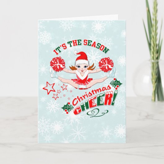 Cartes Pour Fêtes Annuelles Pom-pom girl (Devant)