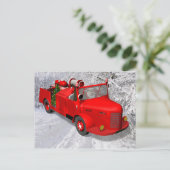 Cartes Pour Fêtes Annuelles Pompier Sweet Père Noël (Debout devant)