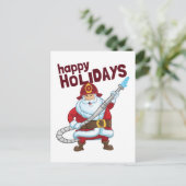Cartes Pour Fêtes Annuelles Pompiers Noël Père Noël Pompier (Debout devant)