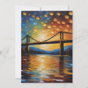 Cartes Pour Fêtes Annuelles Pont Au Soleil Un