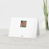 Cartes Pour Fêtes Annuelles Pont couvert rouge Beagle amusant Noël (Dos)