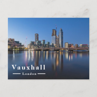 Cartes Pour Fêtes Annuelles Pont de Vauxhall Londres Skyline Crépuscule
