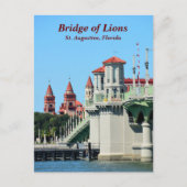 Cartes Pour Fêtes Annuelles Pont des Lions St Augustine, Floride (Devant)