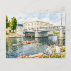 Cartes Pour Fêtes Annuelles Pont du millénaire aquarelle style havelland