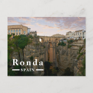 Cartes Pour Fêtes Annuelles Pont historique à Ronda Andalousie Espagne