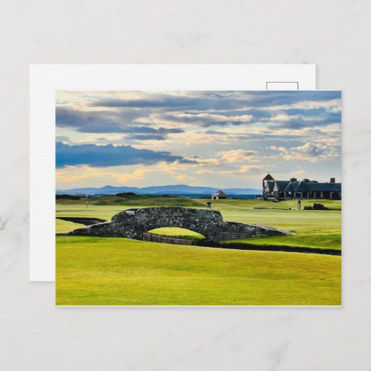 Cartes Pour Fêtes Annuelles Pont Swilcan - Old Course St Andrews (Devant / Derrière)