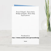 Cartes Pour Fêtes Annuelles Ponte D'Angeli (Dos)