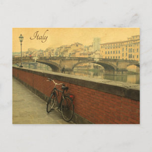 Cartes Pour Fêtes Annuelles Ponte Vecchio Florence Italie Vacances Vintages