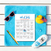 Cartes Pour Fêtes Annuelles Pool Party Oncle Sam 4 juillet Bingo