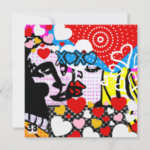 Cartes Pour Fêtes Annuelles Pop Art Valentine