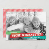 Cartes Pour Fêtes Annuelles Pop der Farbe Weihnachtskarte (Devant / Derrière)