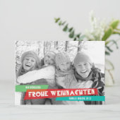 Cartes Pour Fêtes Annuelles Pop der Farbe Weihnachtskarte (Debout devant)