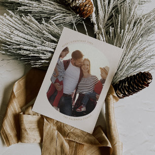 Cartes Pour Fêtes Annuelles POPPY Gold Modern Fun Famille do-it-yourself Photo