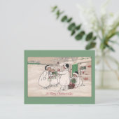 Cartes Pour Fêtes Annuelles Porcelets pour Noël (Debout devant)