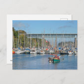 Cartes Pour Fêtes Annuelles Port de Douarnenez en France (Devant / Derrière)