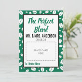 Cartes Pour Fêtes Annuelles Porte-carte cadeau de café de mariage PERSONNALISÉ (Debout devant)