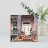 Cartes Pour Fêtes Annuelles Porte d'Halloween NYC (Debout devant)